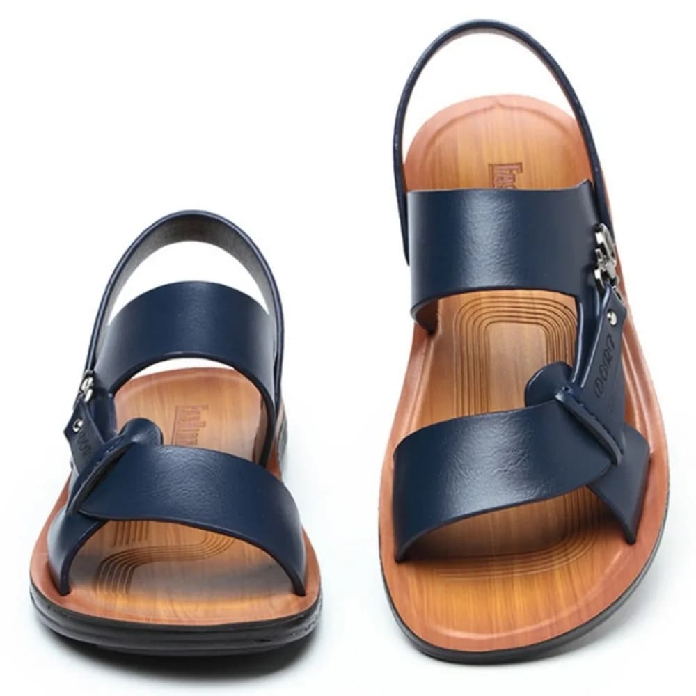 Sandales à bout ouvert pour hommes, chaussures de plage, pantoufles en cuir, tendance de la mode, été, nouveau