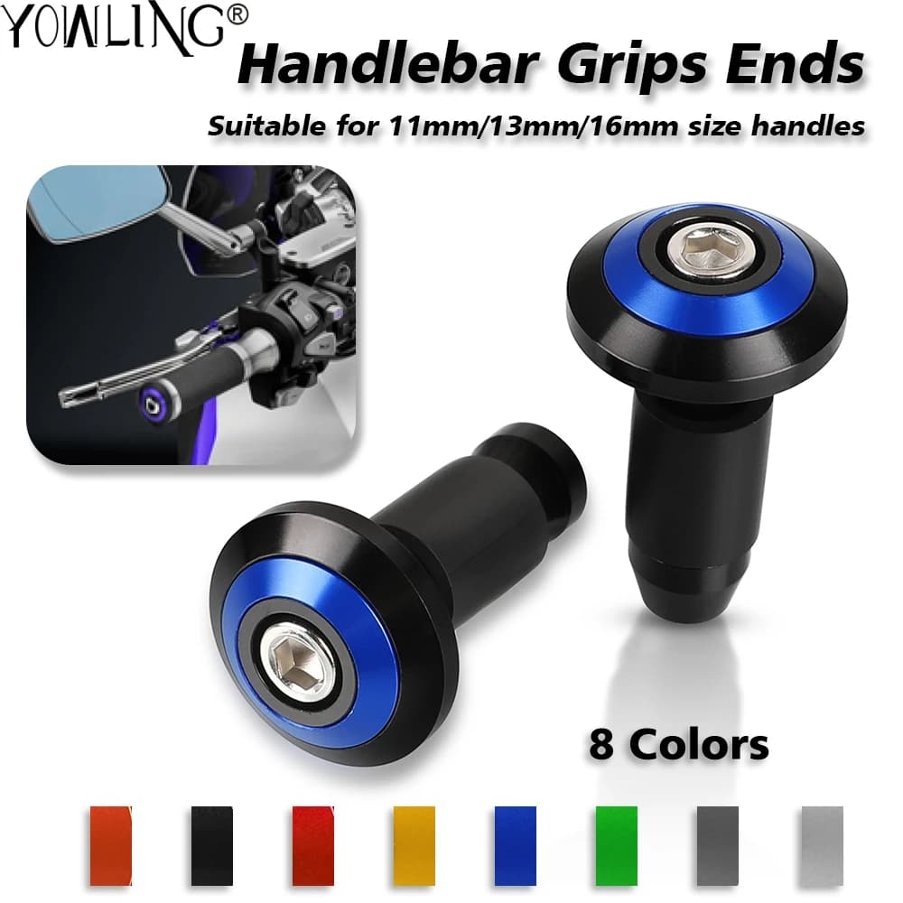 Capuchon de guidon moto 7/8 en effet 22mm Capuchon de guidon pour Yamaha FZ1 Fazer FZ6r FZ8 XJ6 FZ6 MT-09 FZ-09 MT07 MT-07 count660R