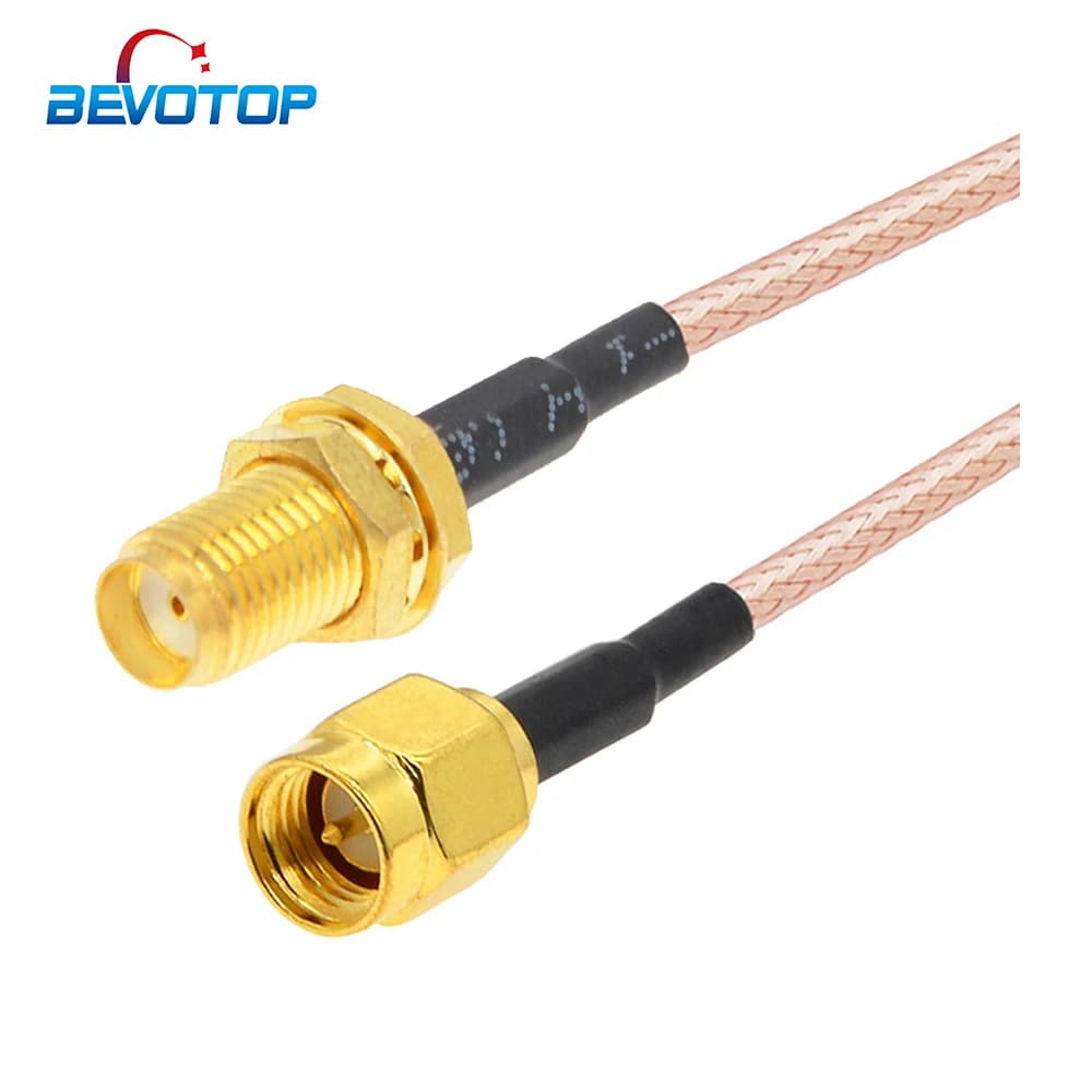 Câble SMA mâle vers SMA femelle, cloison RG316, 50 Ohm, RF coaxial, queue de cochon, routeur WIFI, rallonge d'antenne, cavalier, câble coaxial RF