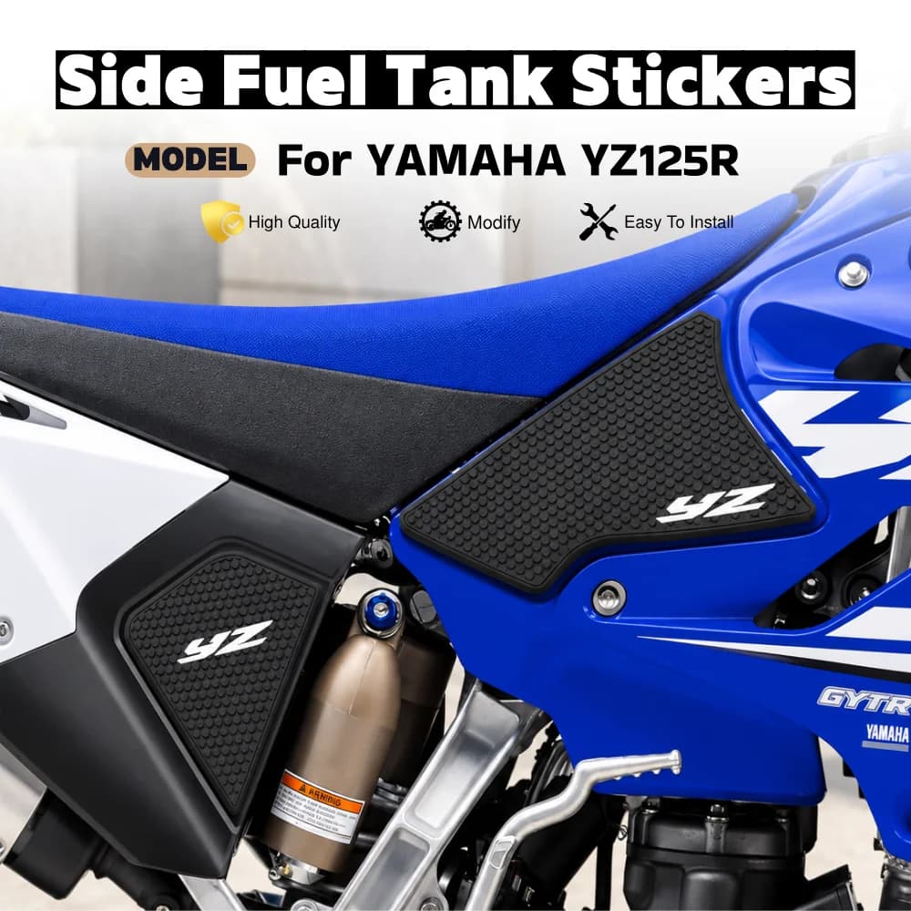 Autocollants latéraux antidérapants pour réservoir de carburant de moto, tampon étanche en caoutchouc pour YAMAHA YZ250R YZ125R YZ 2020 R YZ 250 R YZ 125 R
