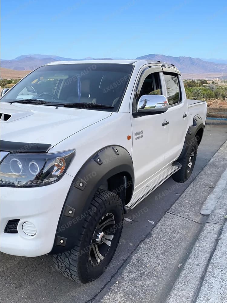 Élargisseurs d'ailes de style compact pour Toyota Hilux Vigo SR SR5 2005-2014, extensions d'arches de roue de 30 mm, accessoires de voiture tout-terrain
