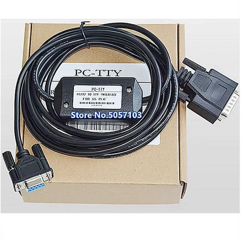 Adapté au câble 6ES5734-1BD 15 broches de téléchargement de PC-TTY de câble de pigments de PLC de série S5