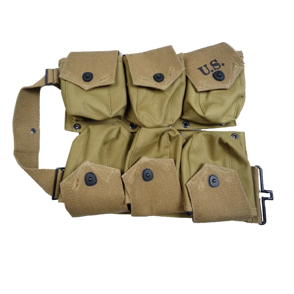 Sac à outils réplique de l'armée américaine WW2, pochette à 6 cellules, pochette tactique B.A.R. Pochette Molle de poche, sac rigide pour hommes