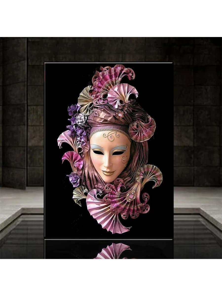 Peinture de diamant pour femmes, bricolage, broderie, masque facial, perles carrées ou rondes, mosaïque, image en strass, décoration de la maison
