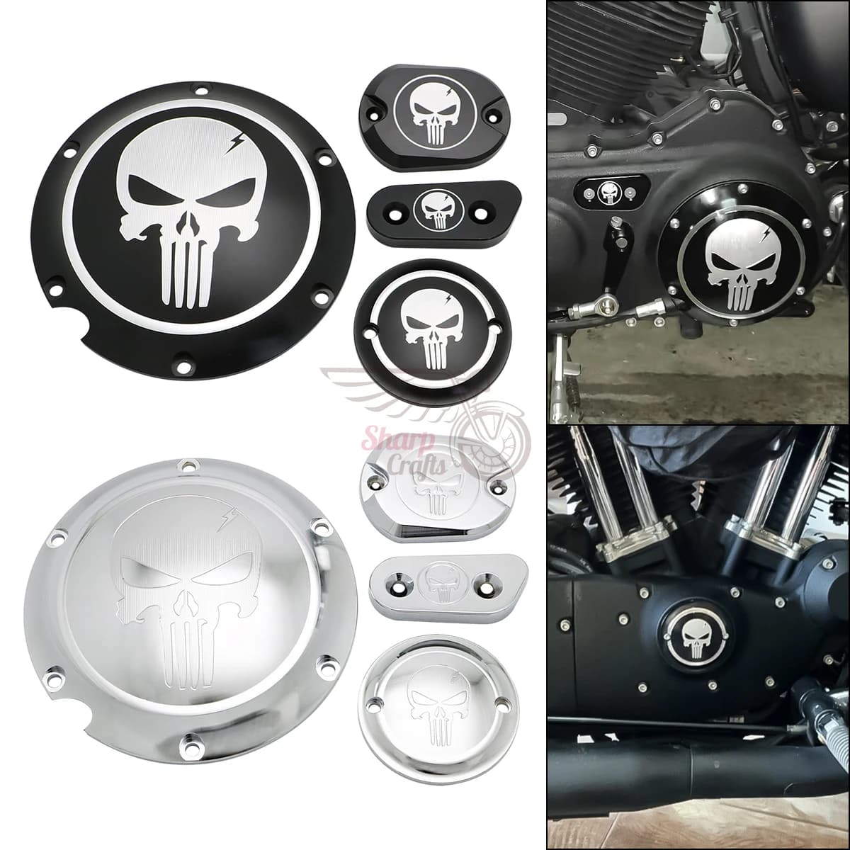 Couvercle de synchronisation d'embrayage de minuterie Derby, pièces de moto, couvercle d'inspection de chaîne de maître-cylindre pour Harley Sportster Iron XL883 XL1200
