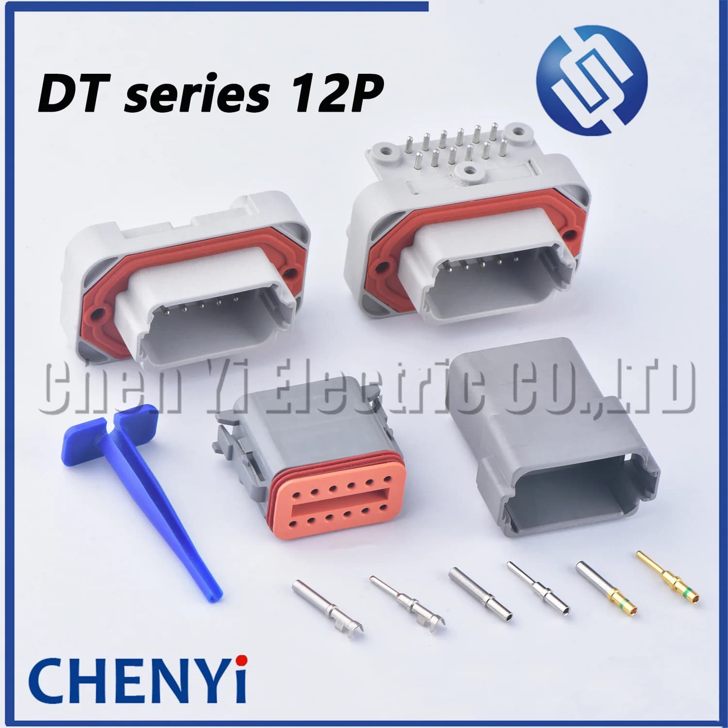 Deuch – connecteur IPD DT 12 broches, DT15-12PA DT13-12PA PBC, siège à aiguille droite, soudure de panneau, prise d'extrémité DT06-12S DT04-12P