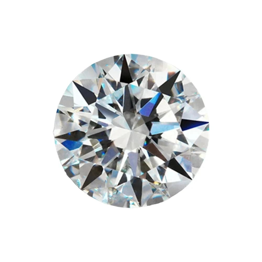 Moissanite synthétique diamant blanc GH, 5mm, prix au Carat