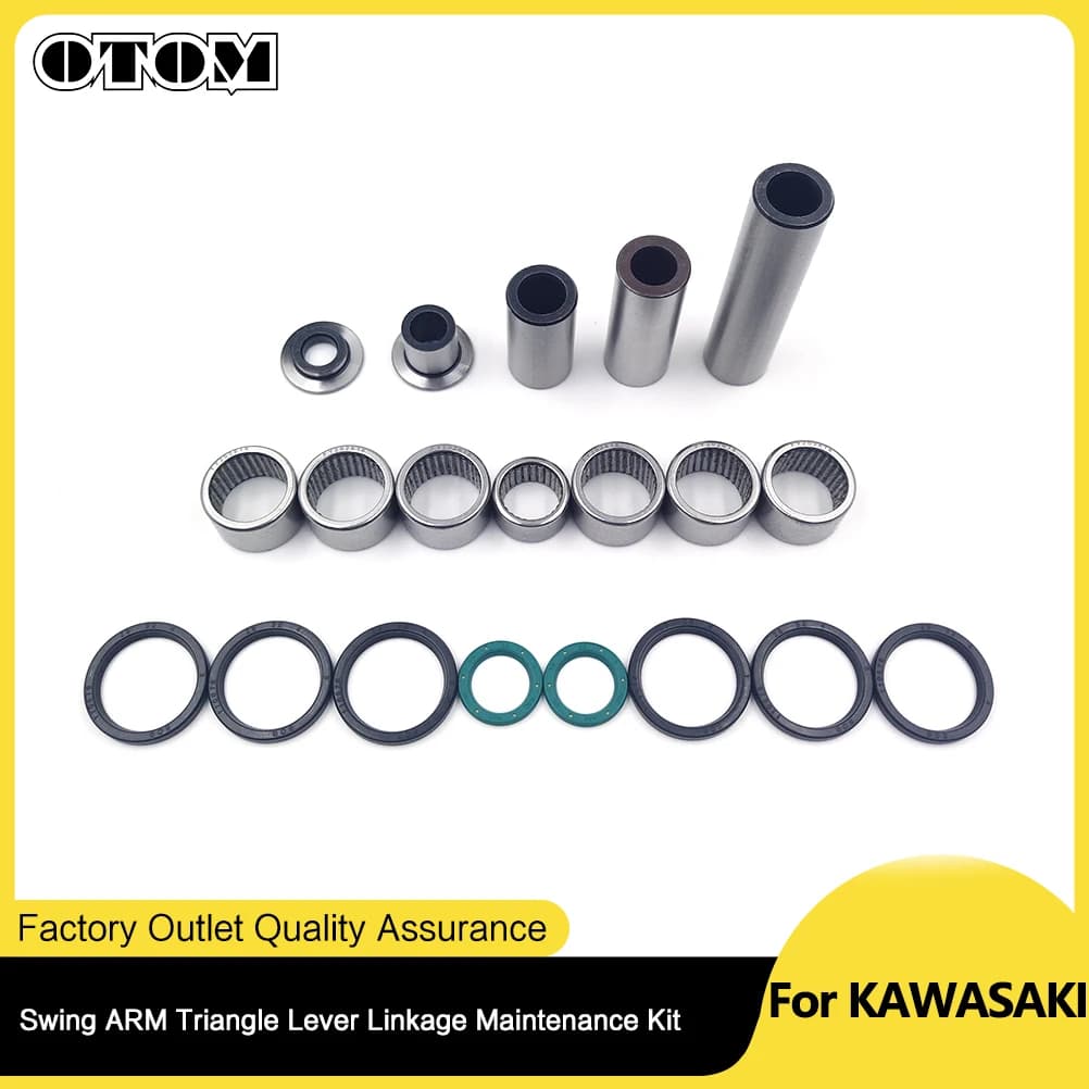 OTOM-Kit d'entretien de bras de liaison de levier de triangle de vélo de route, joint d'huile de roulement, douille, pièces d'entretien pour KAWASAKI KX250F, KX450F, KLX450R