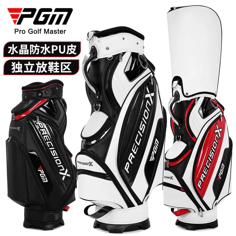 PGM-Sac de golf professionnel en cuir PU pour homme, balle standard GT, multifonctionnel, étanche, vente en gros, QB034