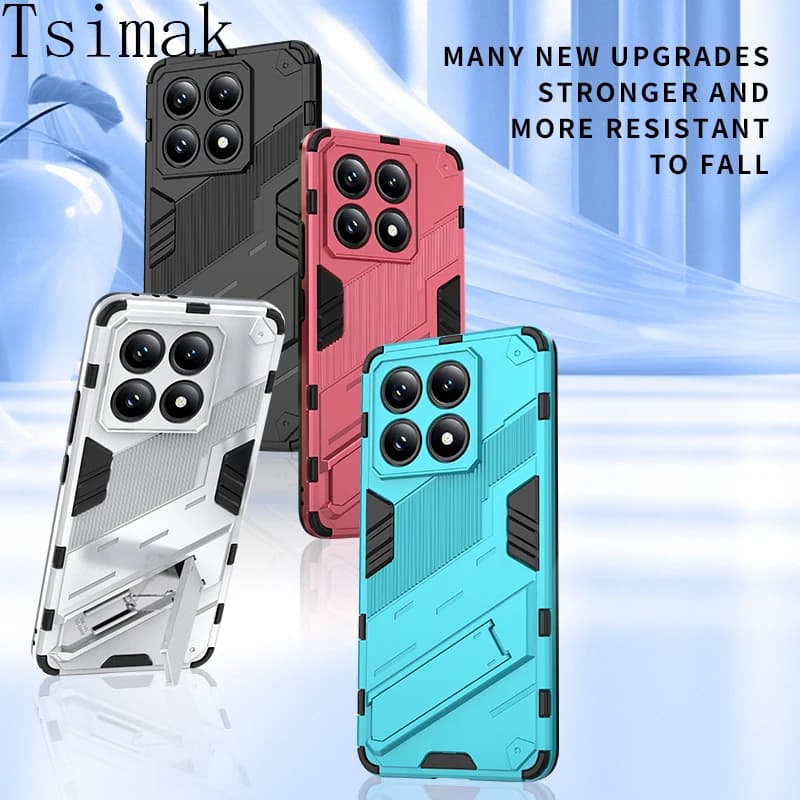 Coque antichoc pour Xiaomi 14T Pro 14 T Mi14T 5G, armure arrière, support de téléphone pour POCO C65 X6 F6 Pro F 6 F6Pro 5G Fundas