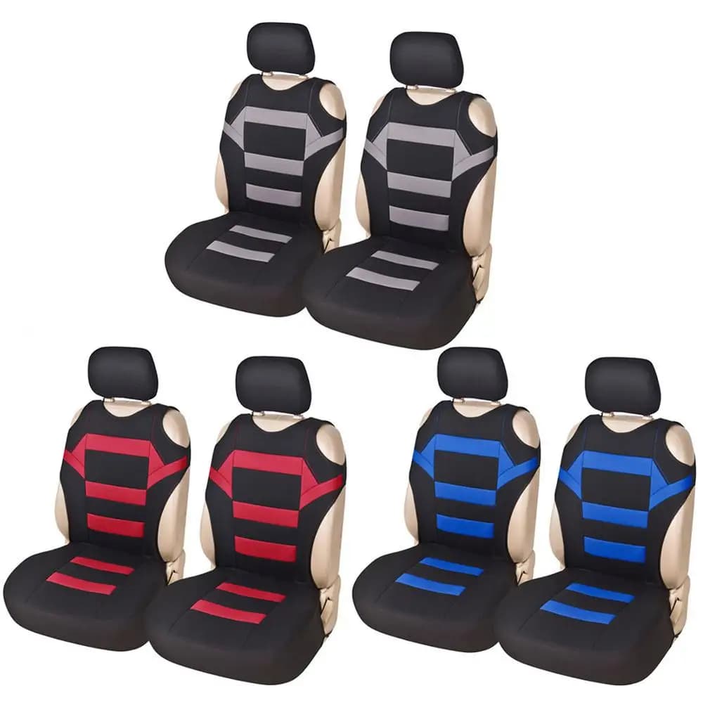 Ensemble de housses de siège de voiture universelles, en maille éponge, accessoires d'intérieur, Design t-shirt, housse de siège