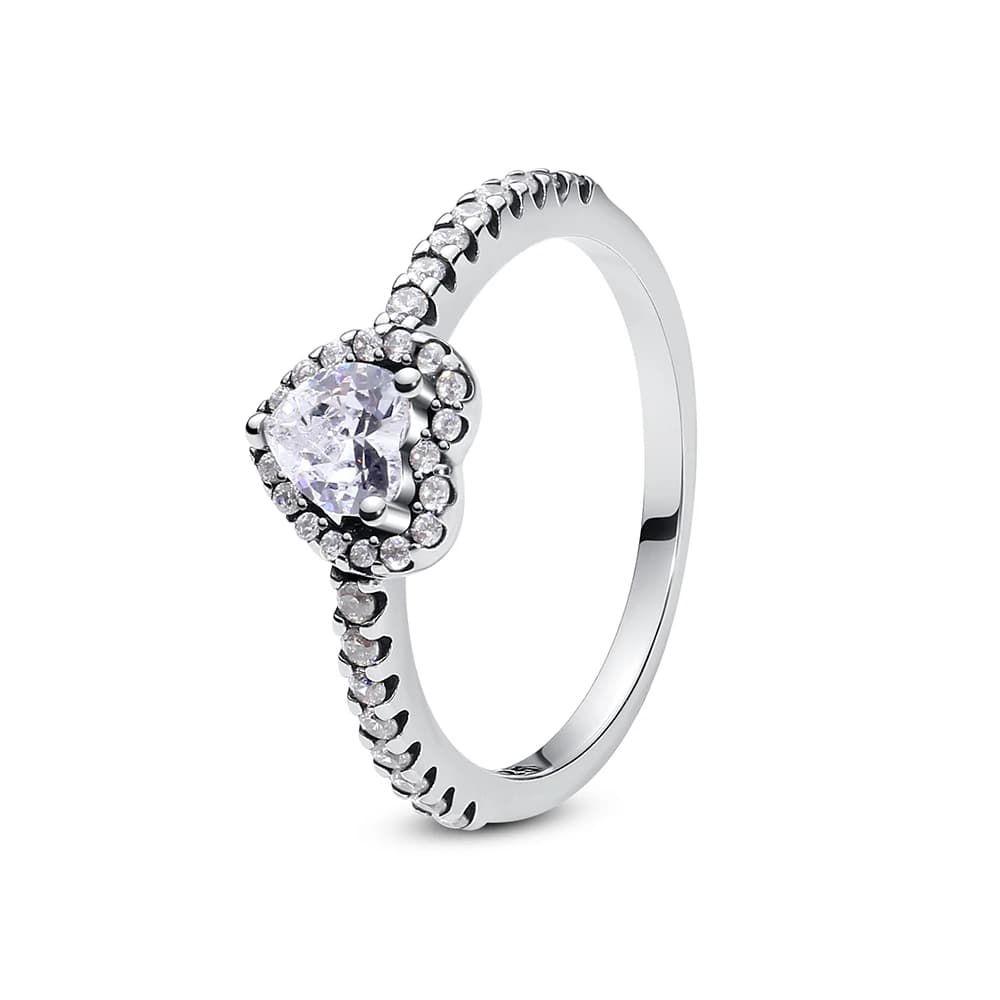 Bague de fiançailles en argent regardé 925 pour femme, or rose, Citrofraîchement Jewelry Gift, Extron Love Coussins, Original