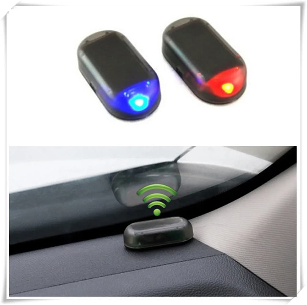 Lampe d'alarme solaire pour voiture, Simulation Anti-vol, pour Renault Megane 2 3 Duster Logan Clio Laguna 2 Captur