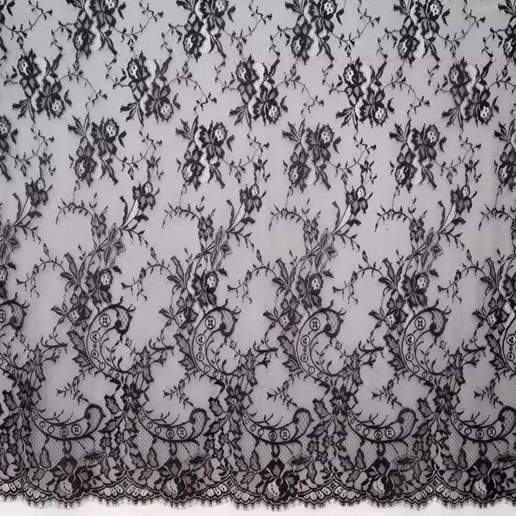 Vêtements intimes de 150 cm de large avec tissu doux pour dentelle à cils. Robe de mariée DIY, voile, accessoires de décoration de rideaux