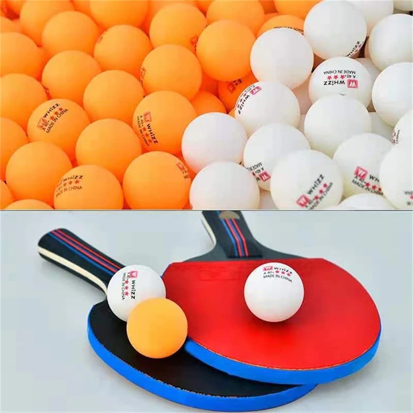 WHIZZ 3 étoiles 20 ~ 100 pièces balle de Tennis de Table balles d'entraînement Standard nationale ABS 40 + balles de Ping-Pong de haute élasticité qualité