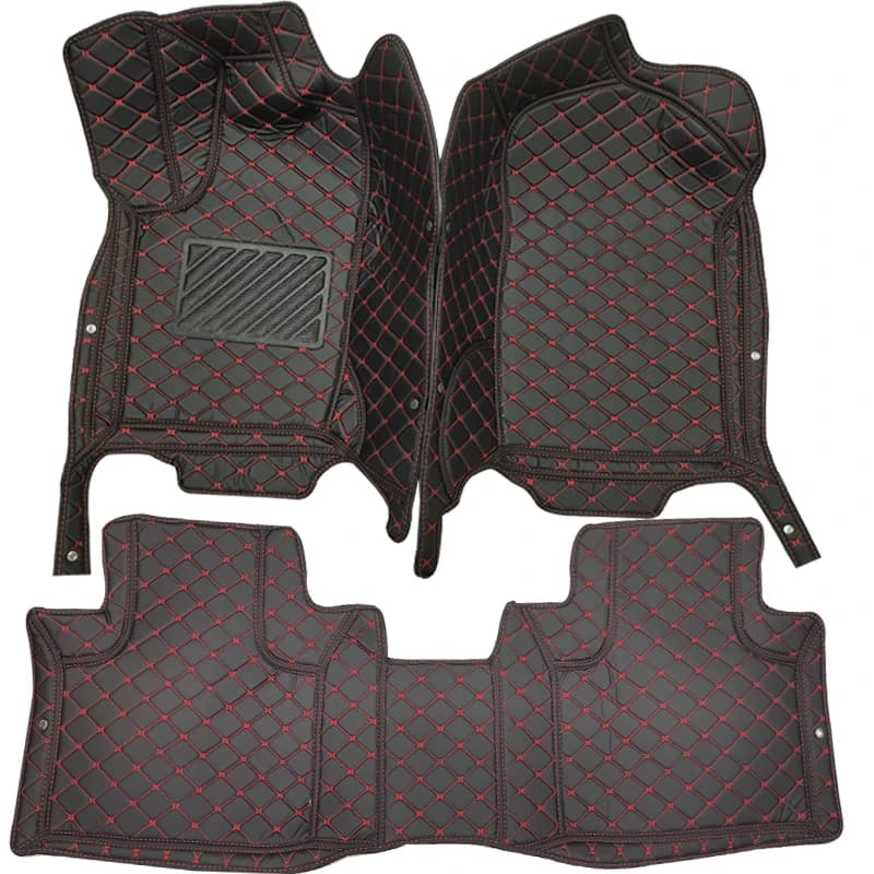 Tapis de sol de voiture personnalisés pour Nissan Armada Patrol, tapis de voiture, MF, Iti, QX80, Y62, 2017, 2018, 2019, 2020, 2021, 2022, 2023, 3 rangées, EC