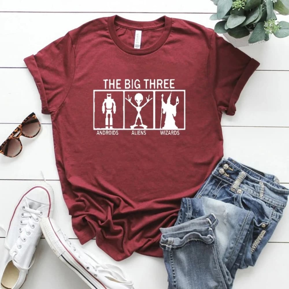 Chemise de soldat The Big Three Winter, personnalisée, le faucon et le soldat d'hiver, chemise Vintage Bucky Barnes, chemise Kawaii FATWS