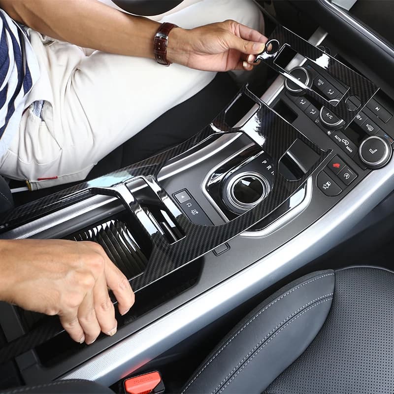 Pour Land Rover Range Rover Evoque 2012-2018, panneau de commande de la console centrale, couvercle décoratif, garniture ABS, accessoires intérieurs