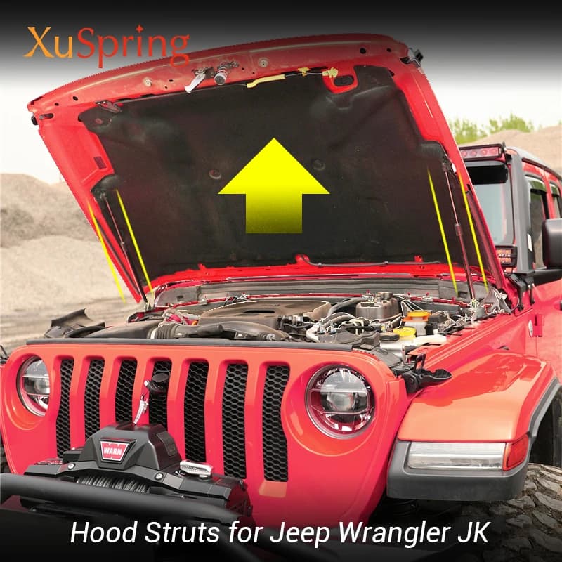 Capot de voiture Capot Moteur Hydraulique Tige Barre Anti-Rapprochement pour Jeep Wrangler 2007 2008 2009 2010 2011 2012 2013 2014 2015 2016 2017 2018 JK