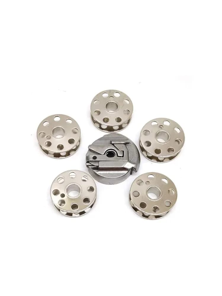 Étui pour bobines 45751 + 5 bobines 45785 pour Singer 221,221k, 1 pièce