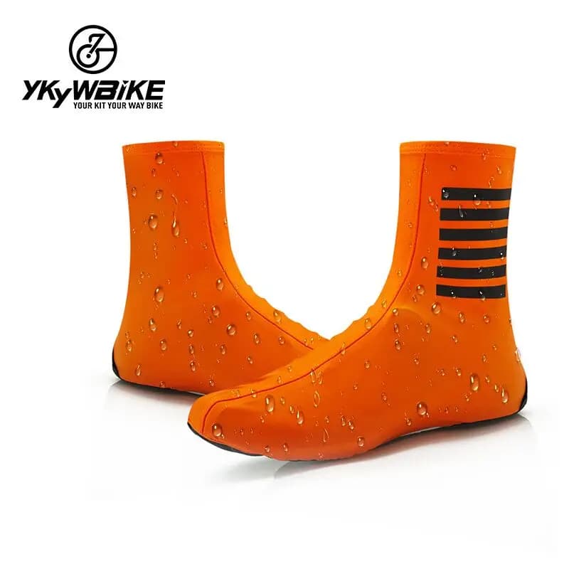 YKYWBIKE-Couvre-chaussures de cyclisme imperméables pour hommes et femmes, couvre-chaussures de vélo, coupe-vent, VTT, route, garde au chaud, protecteur de verrouillage de vélo