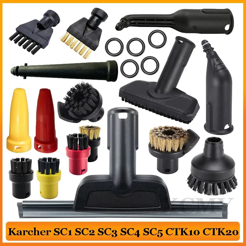 Pour Karcher aspirateur à vapeur Machine SC1 SC2 SC3 SC4 SC5 SC7 CTK10 CTK20 pièces tête de brosse accessoires de buse puissants