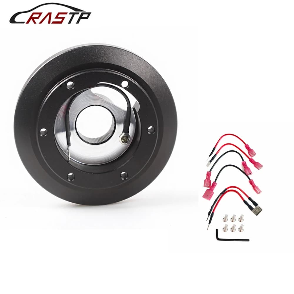 RASTP-Adaptateur de moyeu de volant de voiture bodiKit adaptateur de moyeu de base de connecteur court pour Audi/Volkswagen RS-QR016 JY-180H