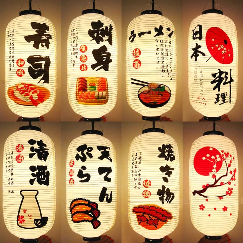 Lanterne suspendue imperméable en PVC de Style japonais, Ramen coréen Sashimi Izakaya, boutique de Cuisine, Restaurant, Pub, décoration d'extérieur