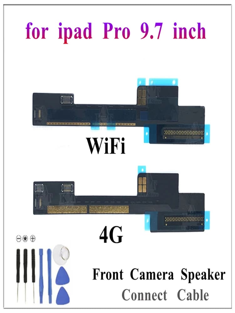 Câble flexible de remplacement pour IPad Pro, caméra frontale, haut-parleur, sonnerie, audio, adaptateur allergique, 9.7 pouces, 2016, A1673, A1674, 1 pièce
