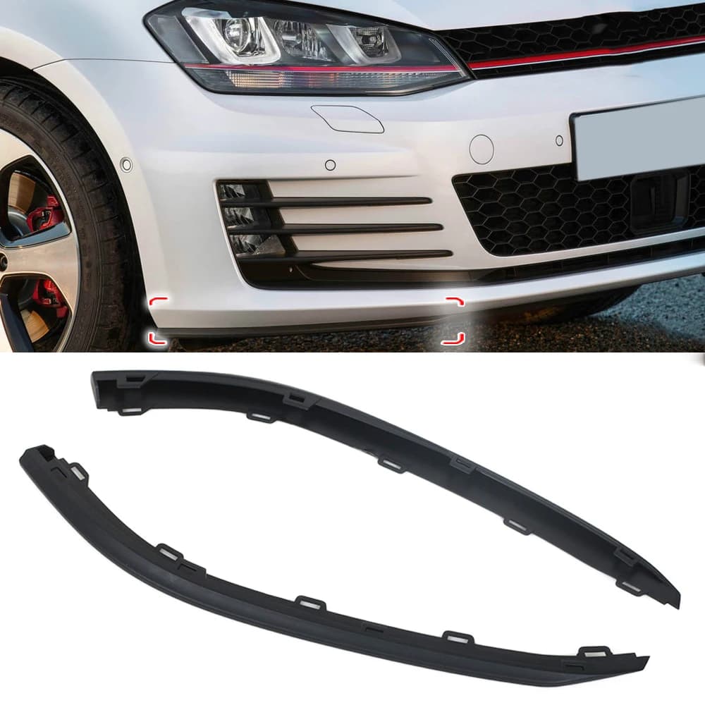 Lèvre de pare-choc avant de voiture, becquet inférieur, déflecteur d'air, garniture de cantonnière pour Volkswagen VW Golf MK7 GTI 2015 2016 2017 5GG 8059039 B9