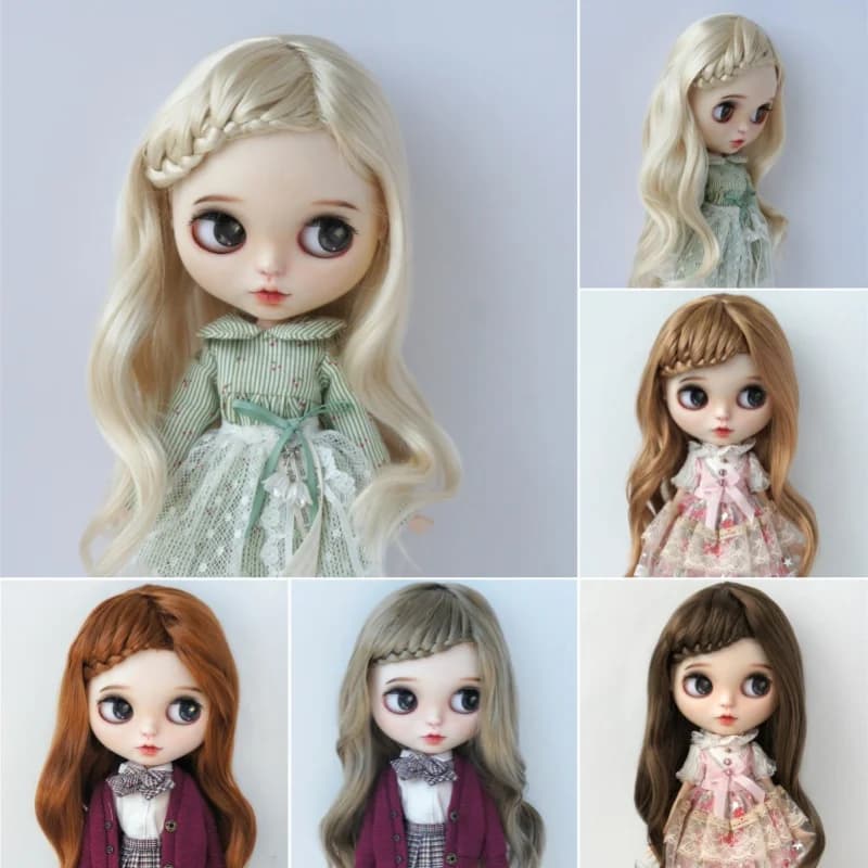 Perruque de poupée Jusuns JD204 6-7' 7-8' 8-9' 9-10' Longues tresses ondulées pour femme 1/6 1/4 1/3 YOSD MSD SD Blythes Cheveux synthétiques en mohair BJD