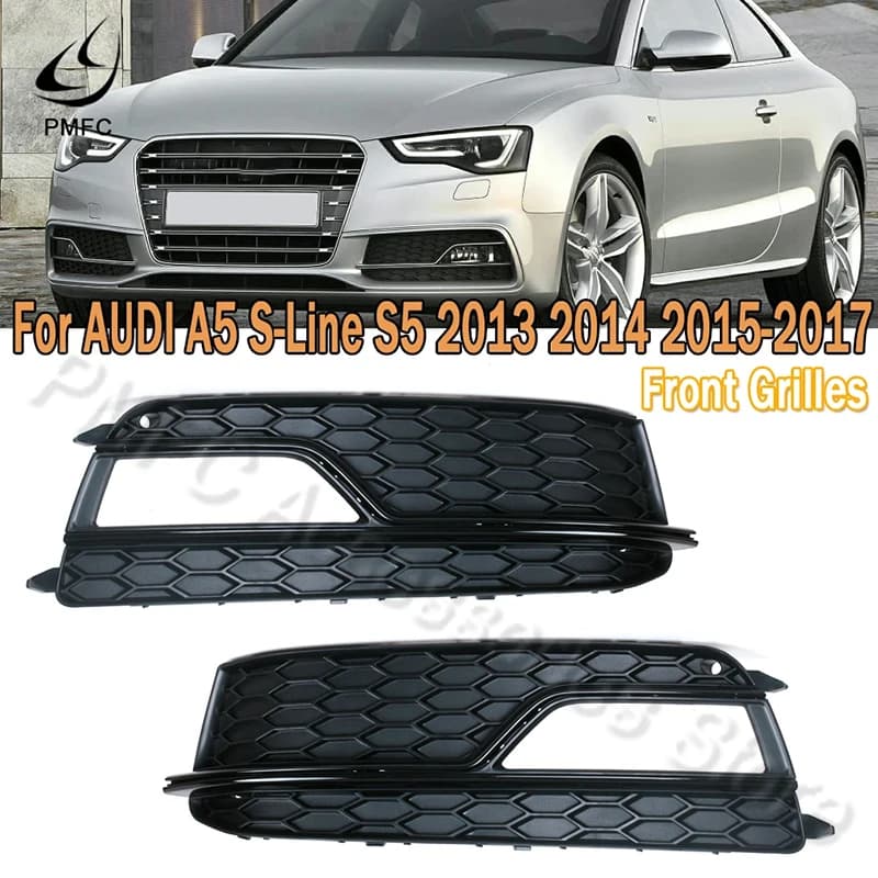 PMDavid-Calandre betérieure de Pare-Choc Avant de Voiture, pour Audi A5 S-Line S5 2013 2014 2015 2016 2017 8T0807681K 8T0807682K