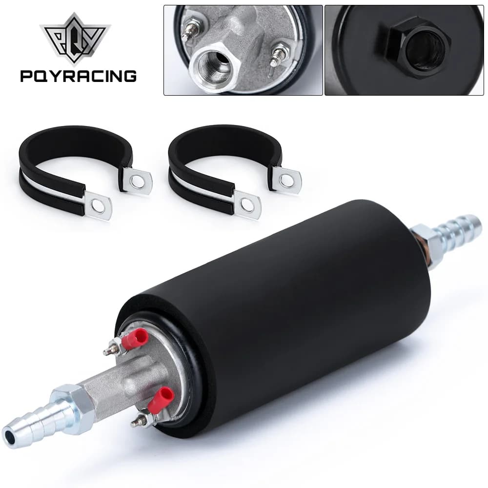 PQY-Pompe universelle à haut débit et à carburant noire GSL392 Pression externe en ligne 255LPH avec/sans logo PQY PQY-FPB005