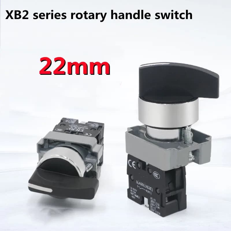 Commutateur à distance XB2 avec bouton de sélection, verrouillage automatique, Cristal automatique, 2/3 positions, 1NO, 2NO, 1NO1NC, 75021, 75033, 75022, 75025, 75045, 75053