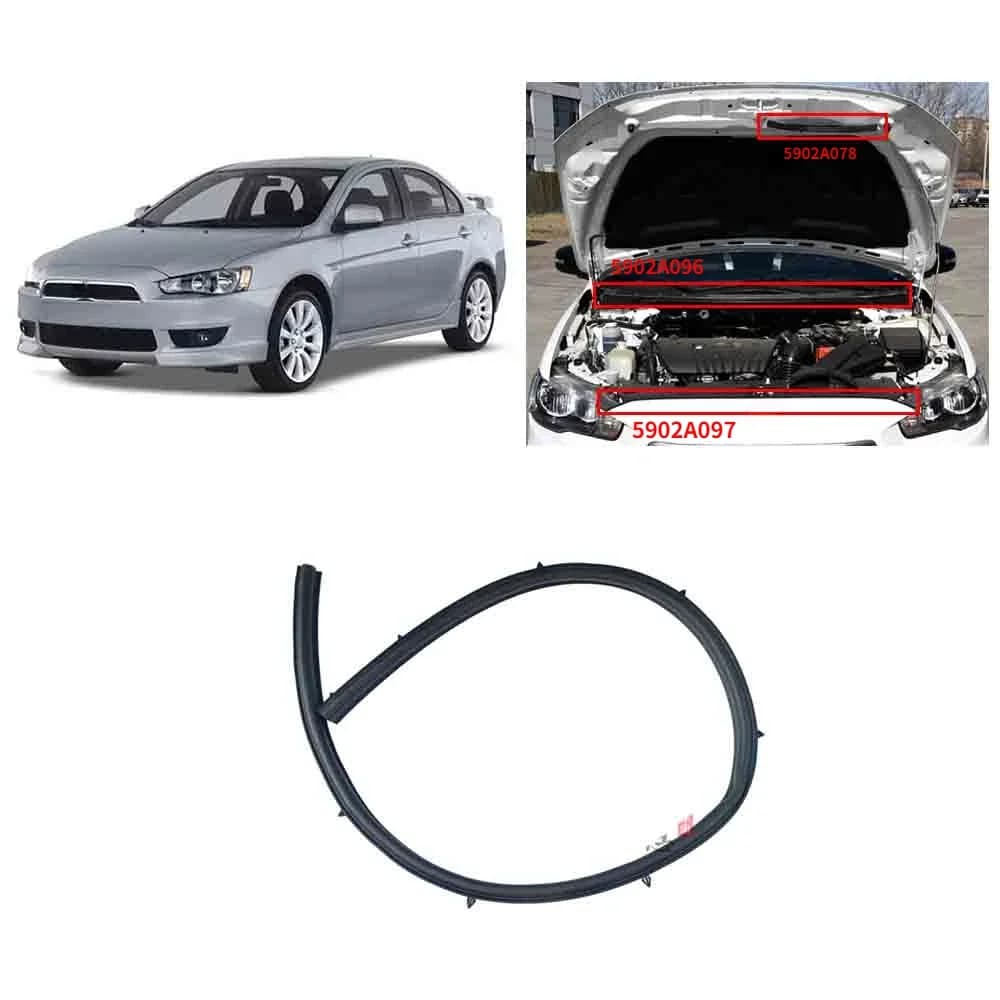 1 pièces ou Kit capot en caoutchouc pour Lancer CY CX 5902A067 2007-2020 bande météo pour Fortis bande étanche pour Evo 10 X