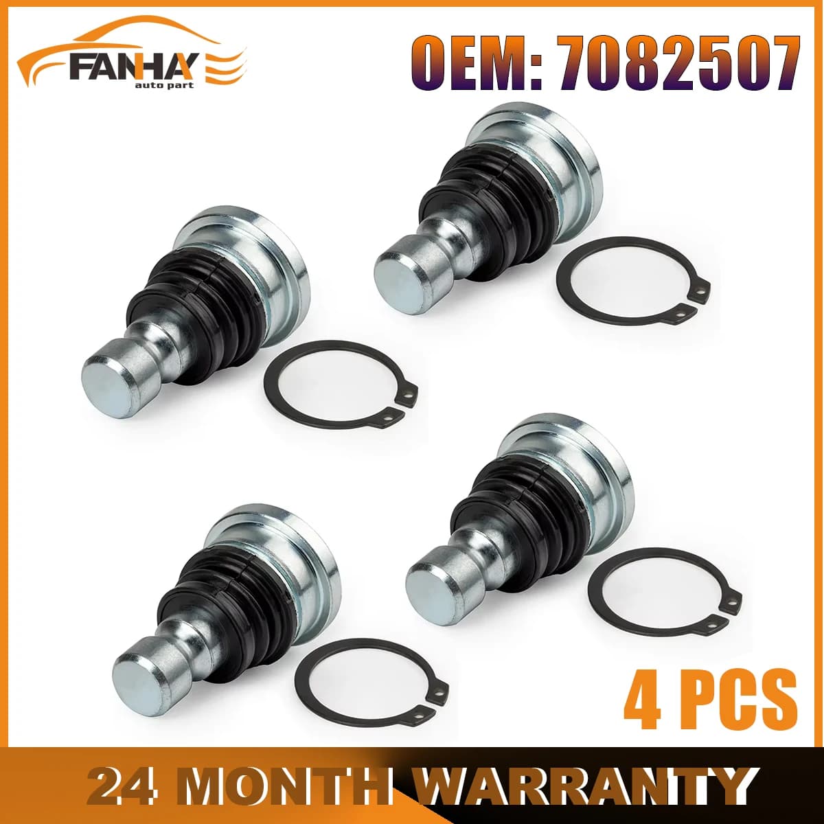 Joint à rotule de Suspension de moyeu avant pour Polaris RZR 7082507 1000 XP 4 Ranger 900 supérieur inférieur 570 7081859 7081991 4 pièces