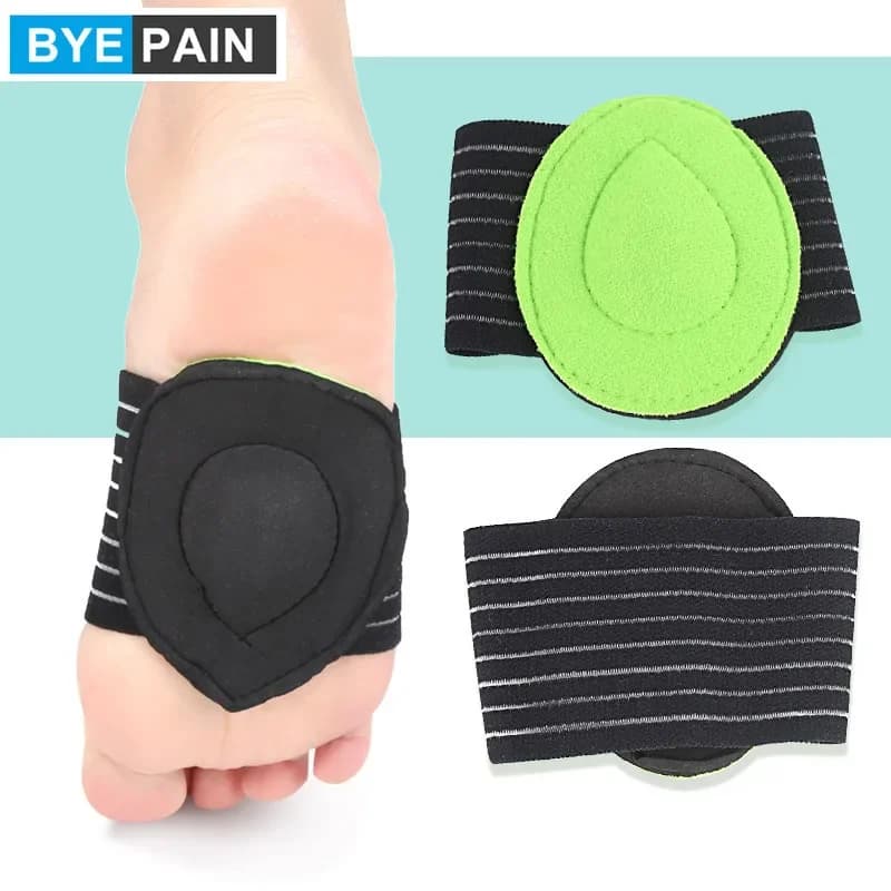 Semelles orthopédiques pour femmes et hommes, 1 paire de coussinets de pieds plats corrects, Support d'arc, demi-chaussures, tapis de soins des pieds, Inserts de chaussures respirantes