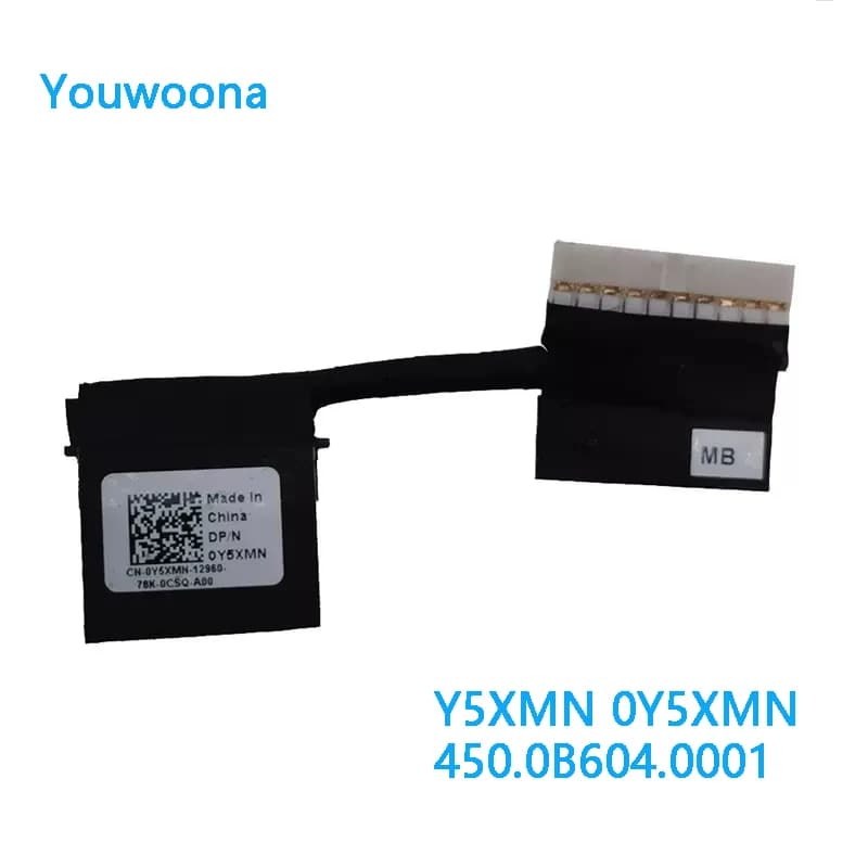 Connecteur de câble de batterie pour Dell Inspiron, Dell Inspiron 13 7370 7373 7380 Y5XMN 0Y5XMN 450.0Bliquidité. 0001, Original, Nouveau