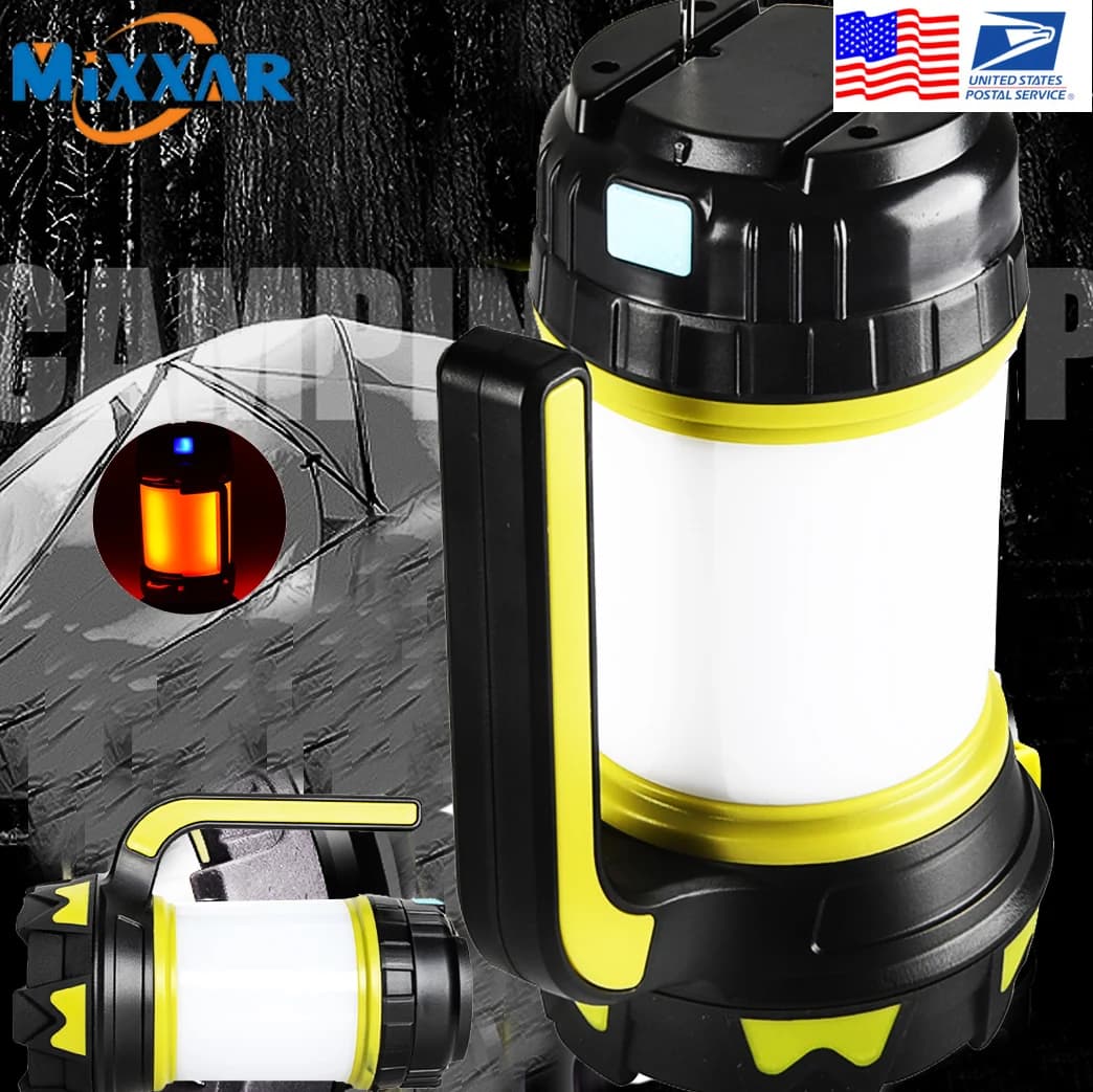ZK30 8000 Lumen 100W longue utilisation, torche LED rechargeable par USB lanterne de camping résistante à l'eau lampe de poche de recherche extérieure pour la chasse au poisson