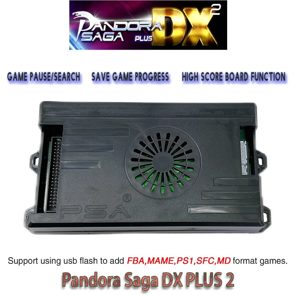 9800 en 1 Pandora Saga DX 2 Plus Arcade Box Version familiale carte mère Console de jeu 40p PCB 3D et 4 joueurs Kit Jamma
