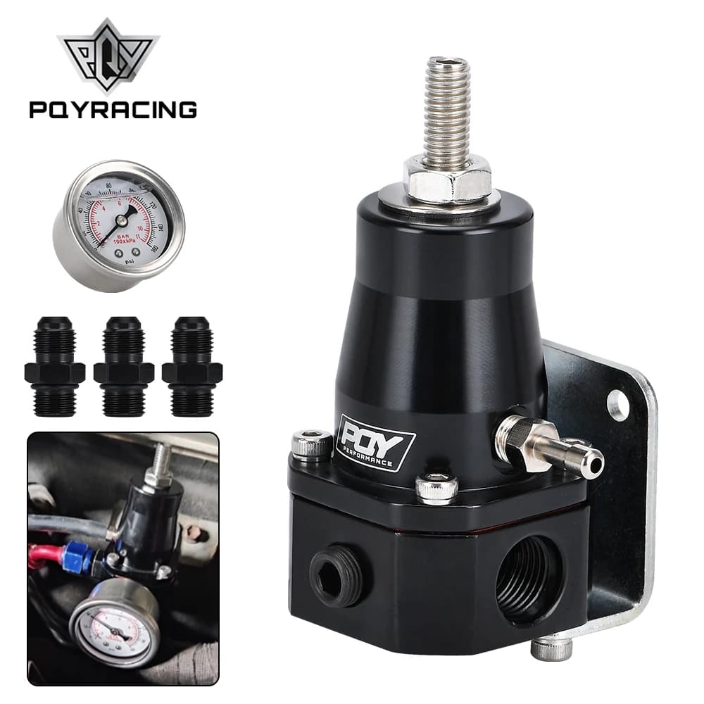 PQY – régulateur de pression de carburant universel, avec jauge et raccord AN6, 30-70 PSI, PQY7845