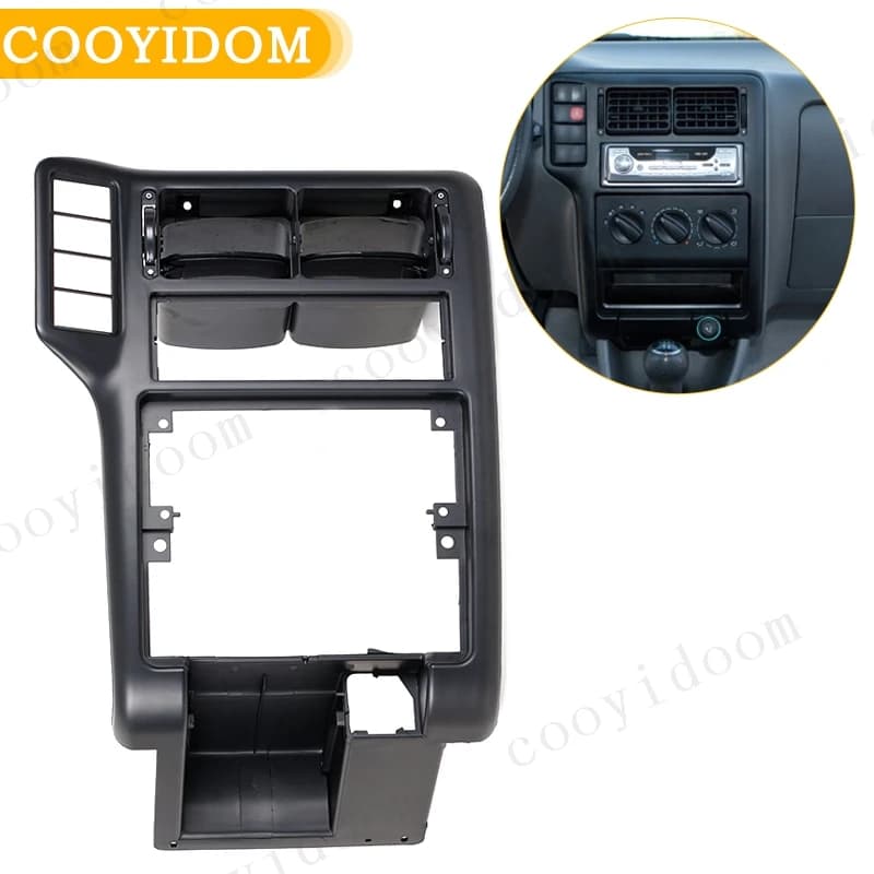 Grille d'aération de remplacement pour console centrale de voiture, fibre de carbone, 6N1858069A 6N185807l'autorisation, VW Polo 6N 94-97, Caddy 98-202, Vento 95-99