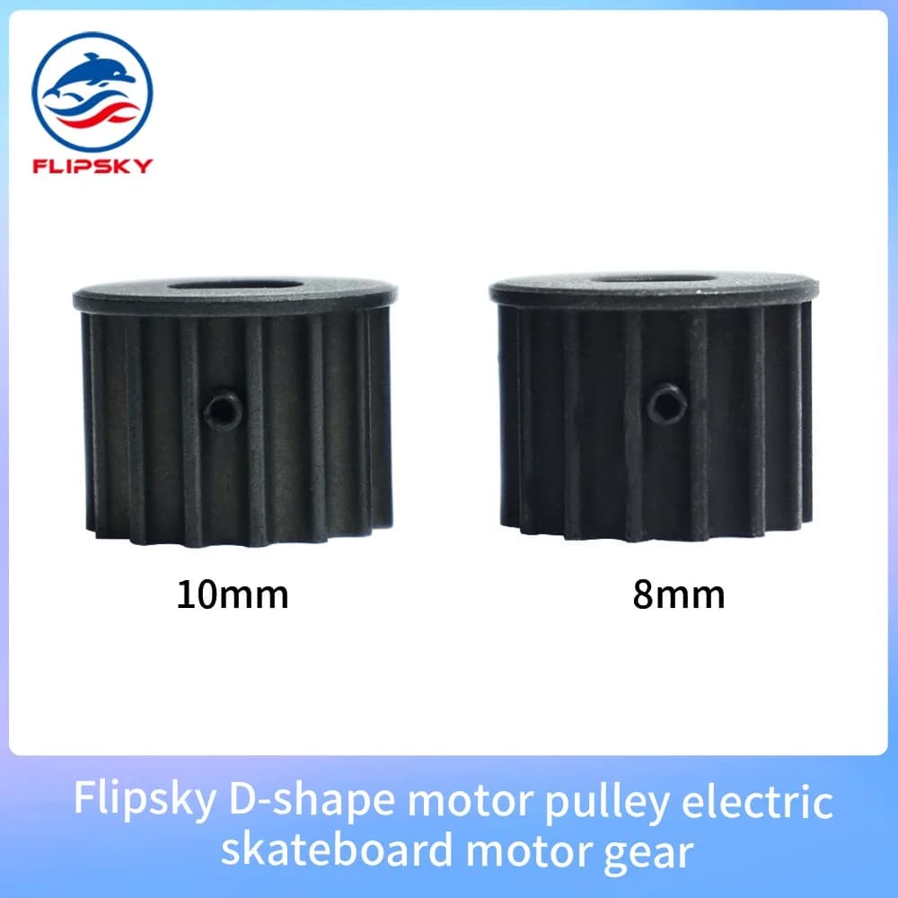 Flipsky-Poulie de moteur en forme de D pour planche à roulettes électrique, engrenage de moteur pour 50XX 6368, ESK8, Longboard, acier, accessoire de bricolage
