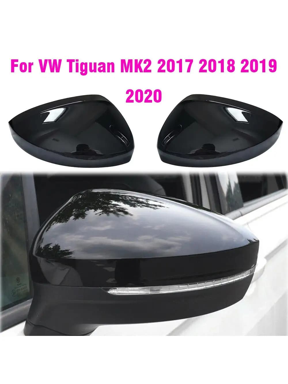 Couvercle de capuchons de rétroviseur latéral, pour VW Tiguan Allspace L MK2 2017 2018 2019 2020, remplacement chromé mat