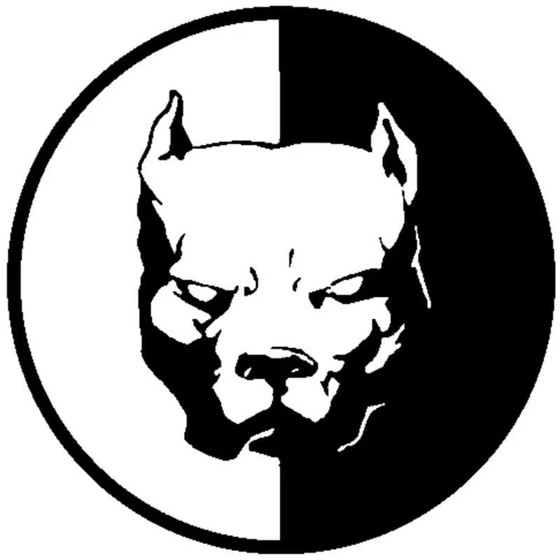 Autocollant de voiture étanche Pitbull chien bouledogue, autocollant de décoration, style automobile, autocollant mural tête de chien Horrible