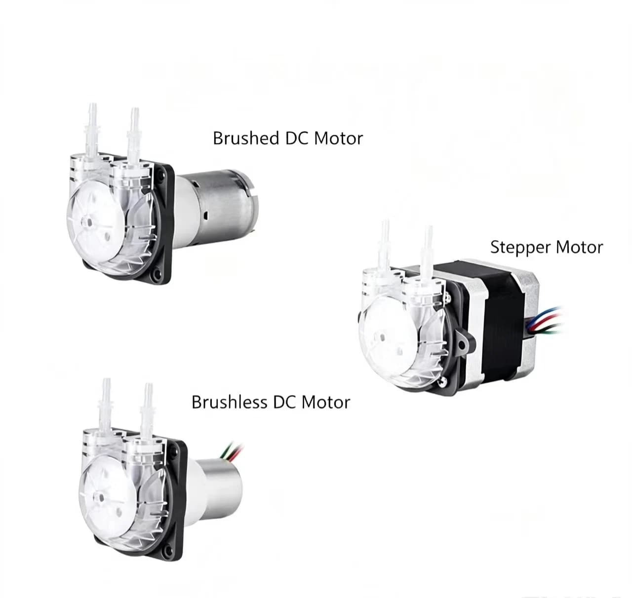 Pompe péristaltique micro PENGPU 24V avec moteur pas à pas et tube en silicone, pompe à liquide haute précision
