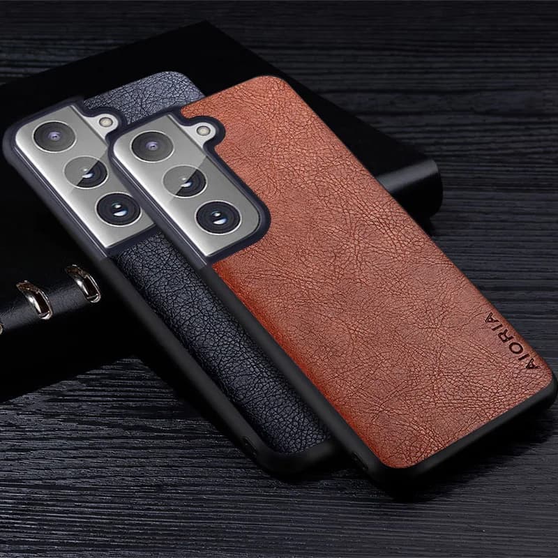 Étui pour Samsung Galaxy S21 FE Plus Ultra 5G luxe Style affaires rétro Litchi housse en cuir pour samsung s21 plus fe ultra étui