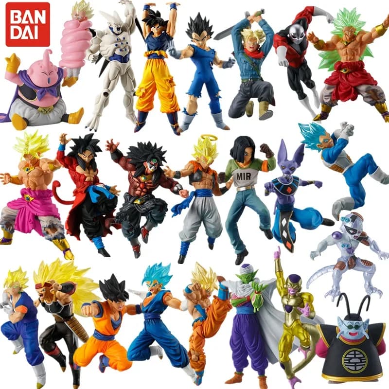 Dragon Ball HG Super Gacha poupée petit-fils argentés Goku Haiiro noJiren végéta dieux de la Destruction Beerus Figure modèle