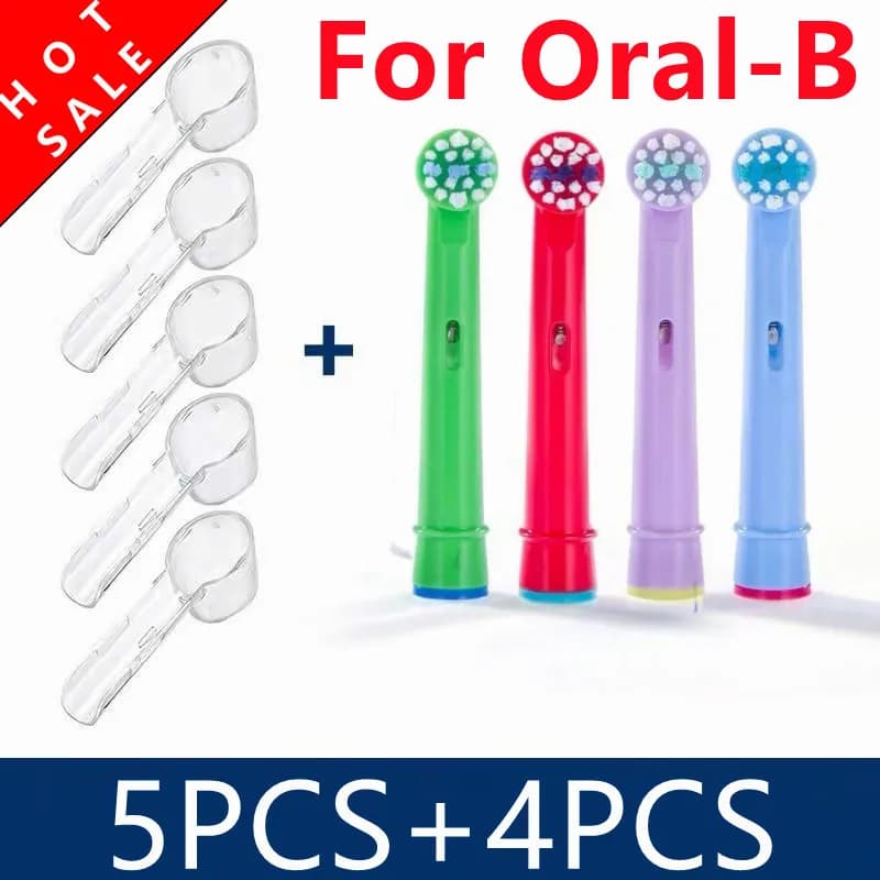 Têtes de brosse à dents de rechange pour enfants, 4 pièces, pour brosse à dents électrique oral-b, adaptée à Advance Power/3D Excel/Triumph/Pro Healt