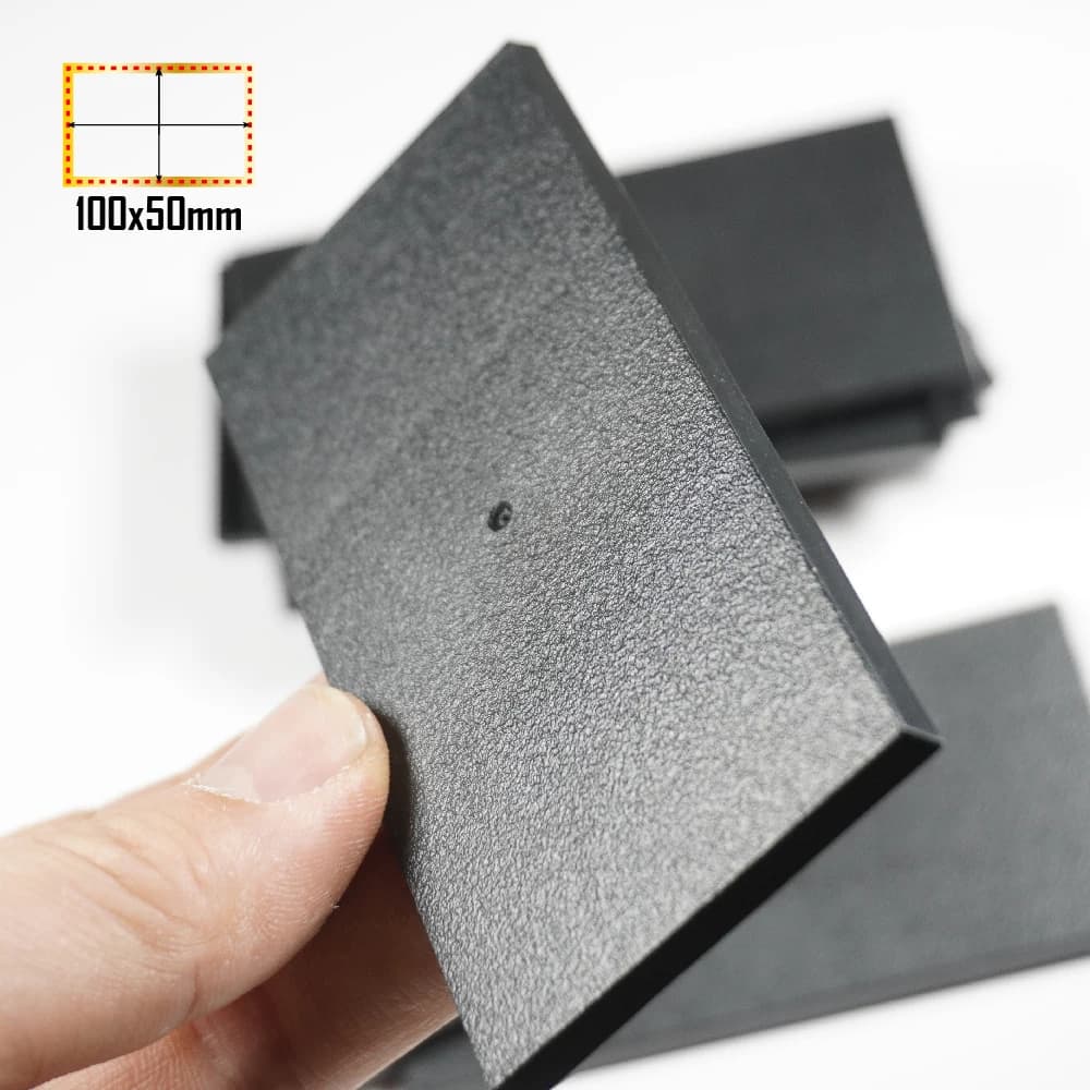 Socles rectangulaires pour jeux de société, 50x100mm